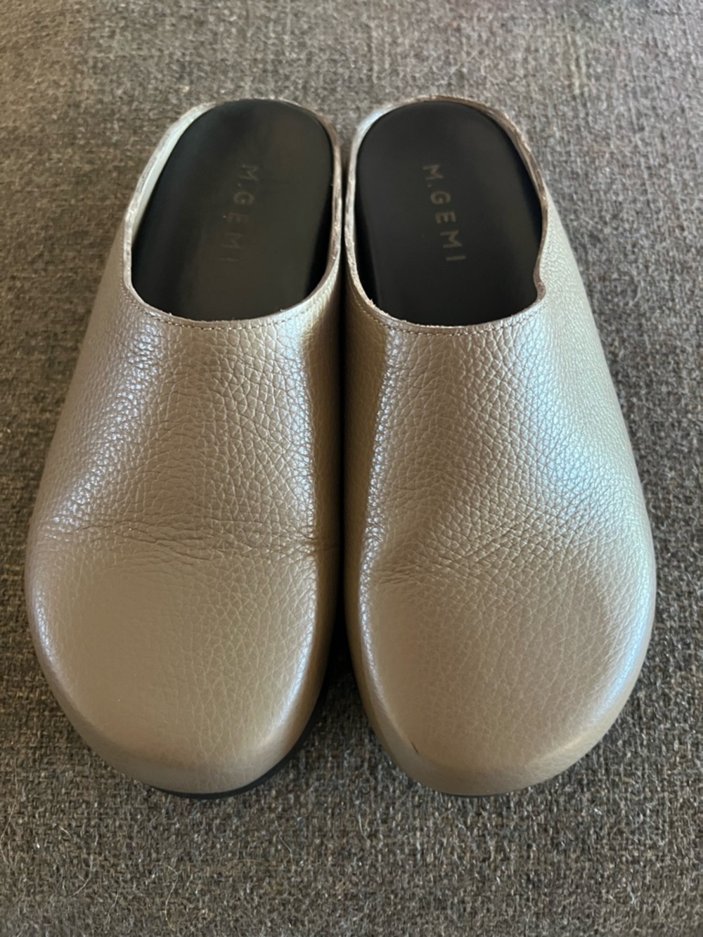 M. Gemi Medical Shoe Italy Leather Slip-On Clogs Mule 39 7 8